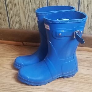 Hunter Rain Boots Teal Blue Womens sz 7